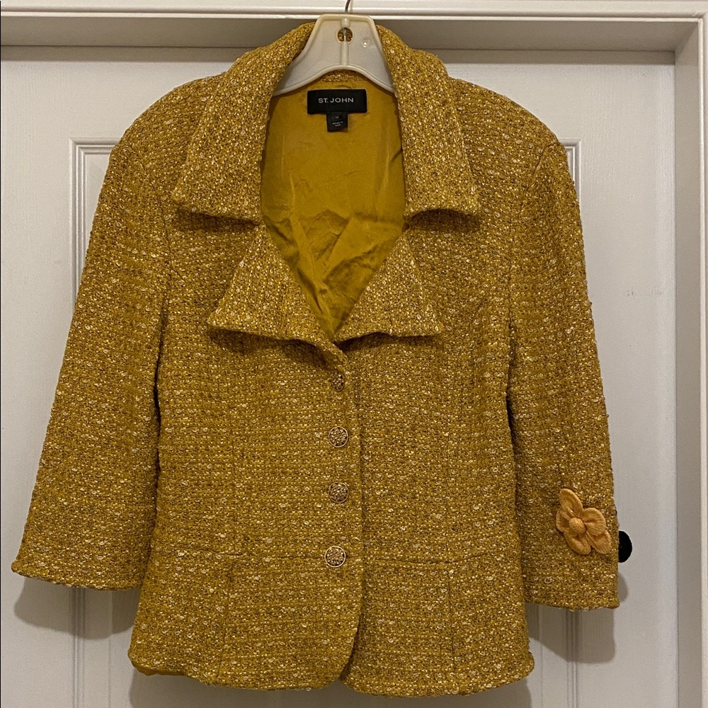 St. John Women's Mustard Skirt Suit